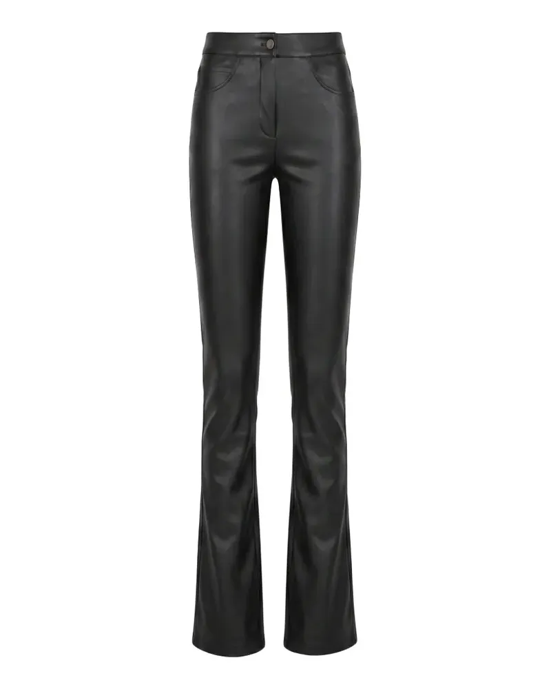 ALMAZ lace-insert zip-detail trousers - Schwarz Schwarz
