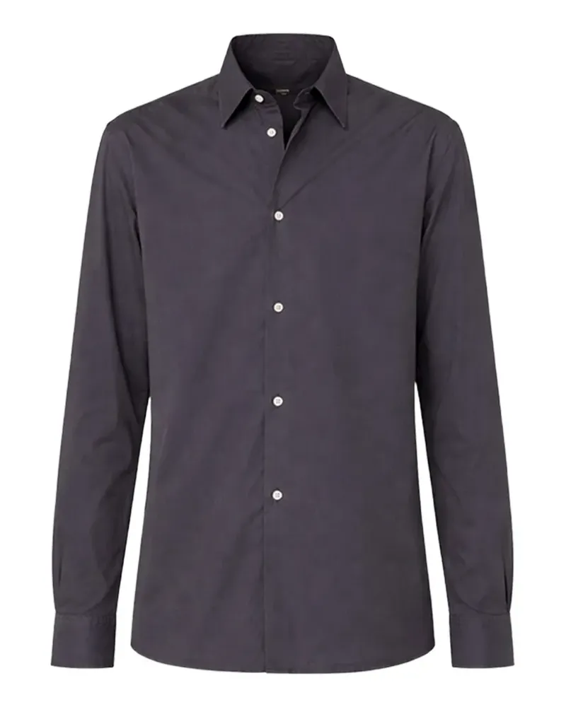 Officine Generale Schwarzes Hemd Schwarz