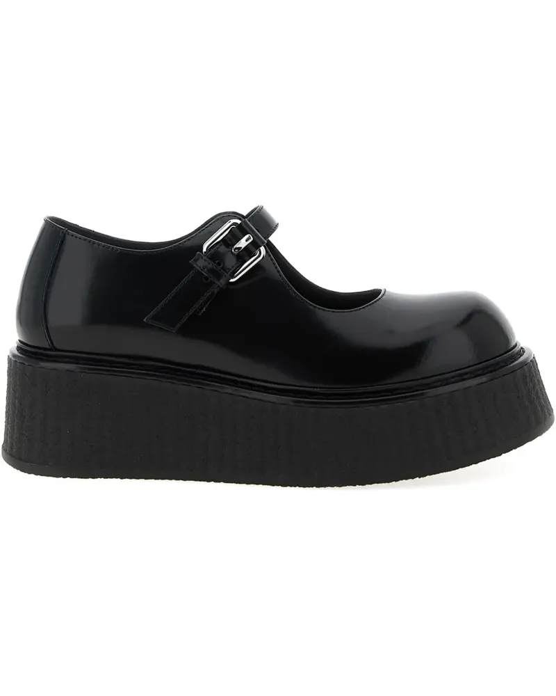 Moschino Olivia Ballerinas mit Plateau - Schwarz Schwarz