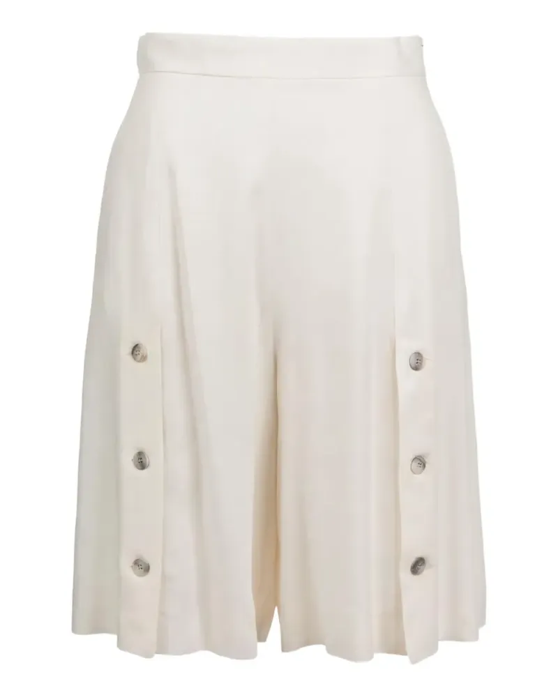MARELLA button-detail knee-length shorts - Nude Nude