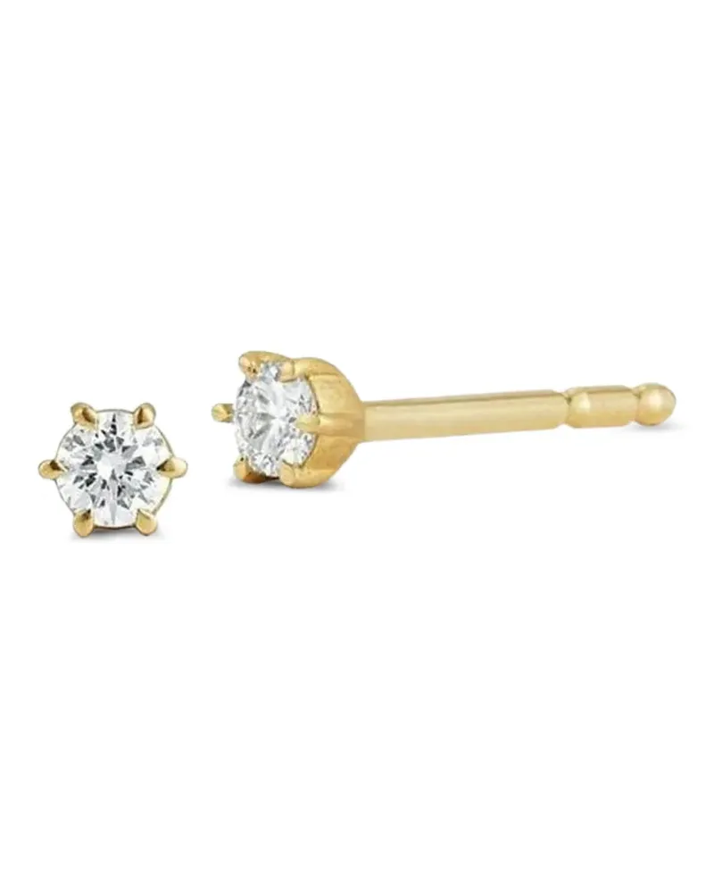 Jade Trau Ohrstecker mit Diamanten - Gelb Gelb