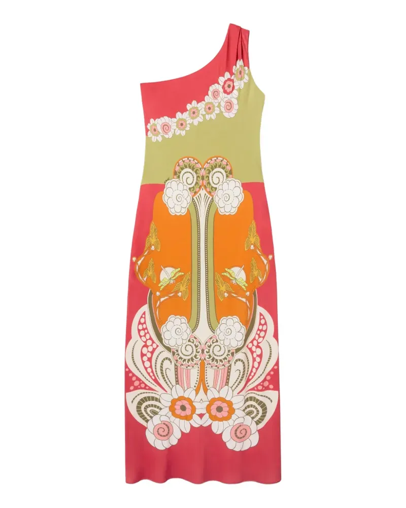 La DoubleJ Ambrosia placée orange in fluid jersey Clingy Roy dress Orange