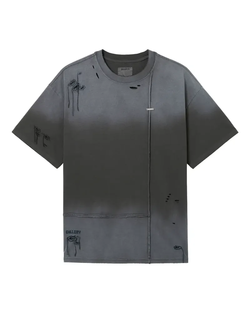 Musium Div. T-Shirt im Distressed-Look - Grau Grau