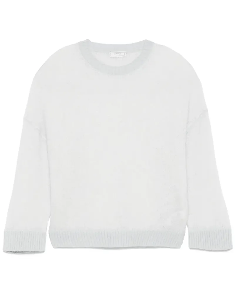 Peserico Pullover mit Lochstrickmuster - Nude Nude