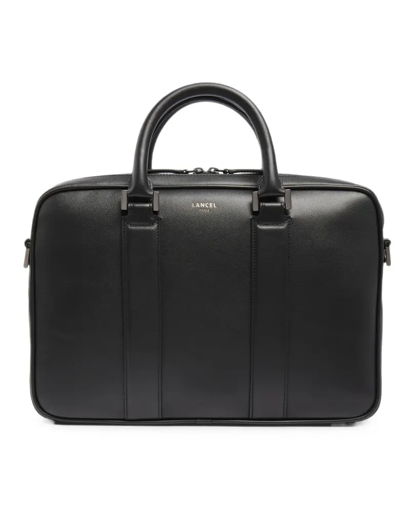 Lancel Edgard Laptoptasche aus glattem Leder - Schwarz Schwarz