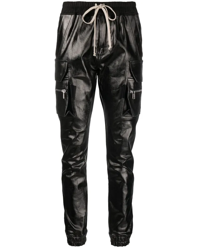 Rick Owens Skinny-Hose mit Kordelzug Schwarz