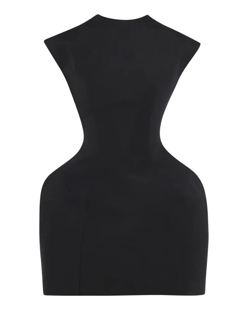 A.W.A.K.E. sculpted mini dress - Schwarz Schwarz