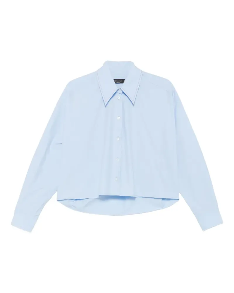 Fabiana Filippi cropped long-sleeve shirt - Blau Blau