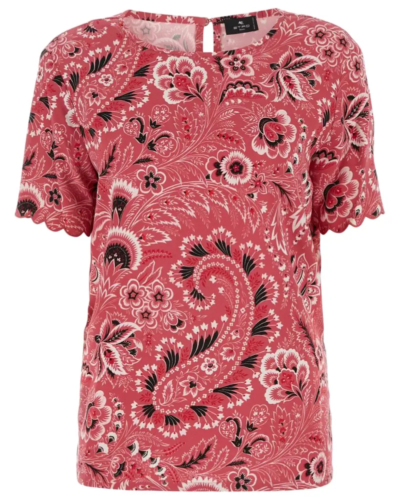 Etro Bluse mit Paisley-Print - Rot Rot