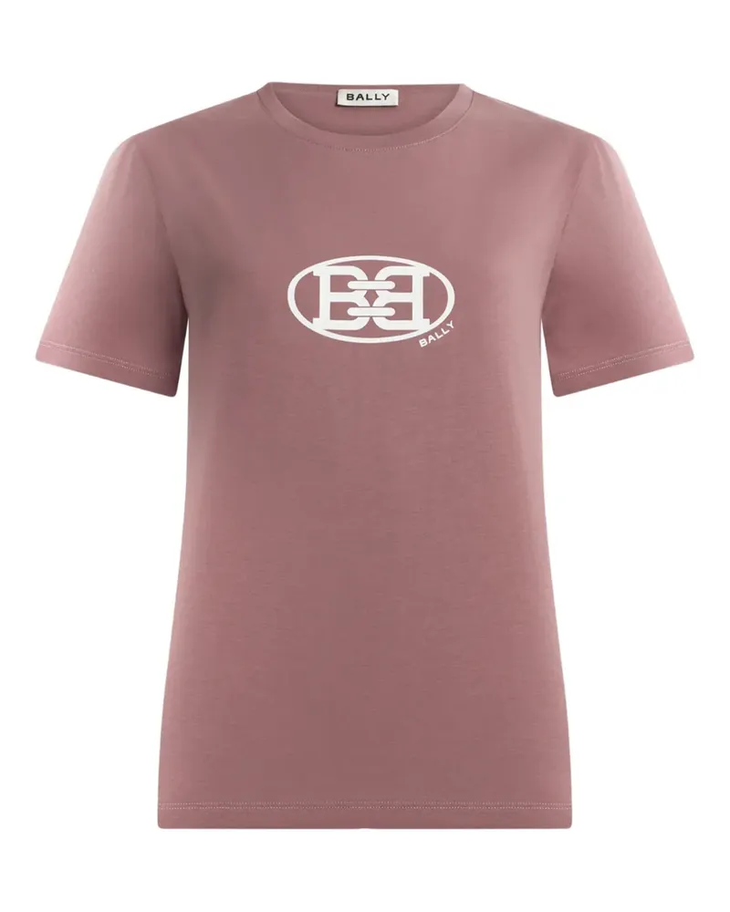 Bally T-Shirt mit Logo - Rosa Rosa