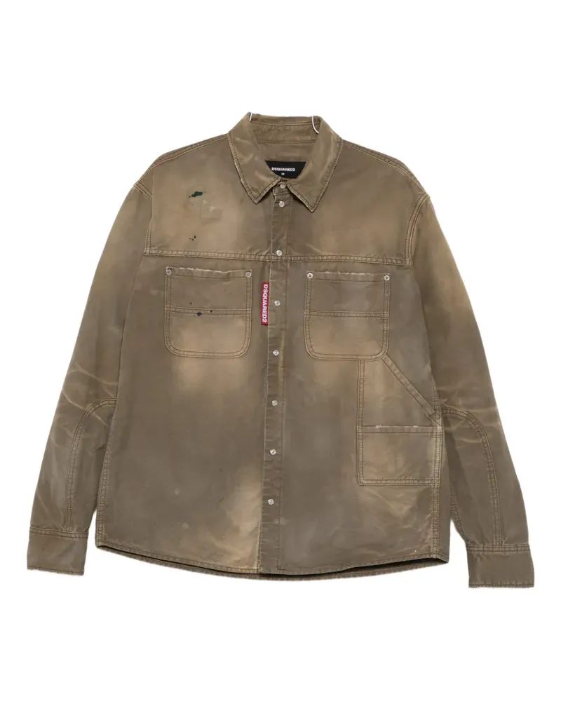 Dsquared2 chest-pocket shirt - Grün Grün