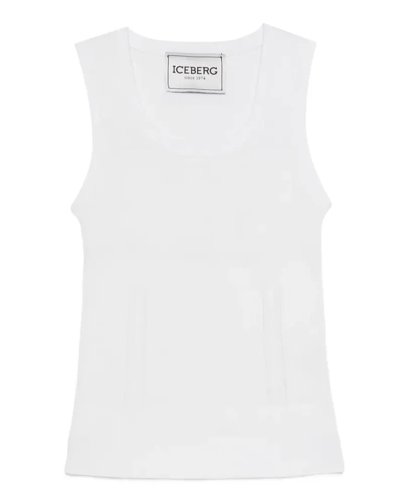 Iceberg Gestricktes Trägershirt - Weiß Weiß