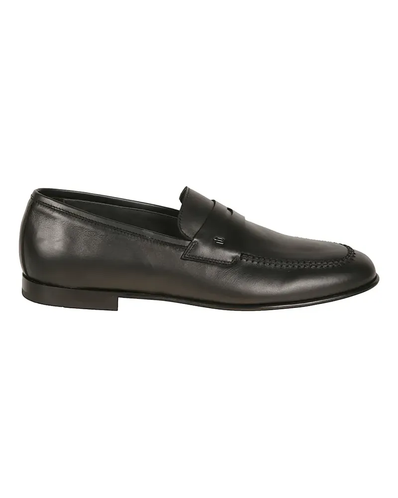 Baldinini leather penny loafers - Schwarz Schwarz
