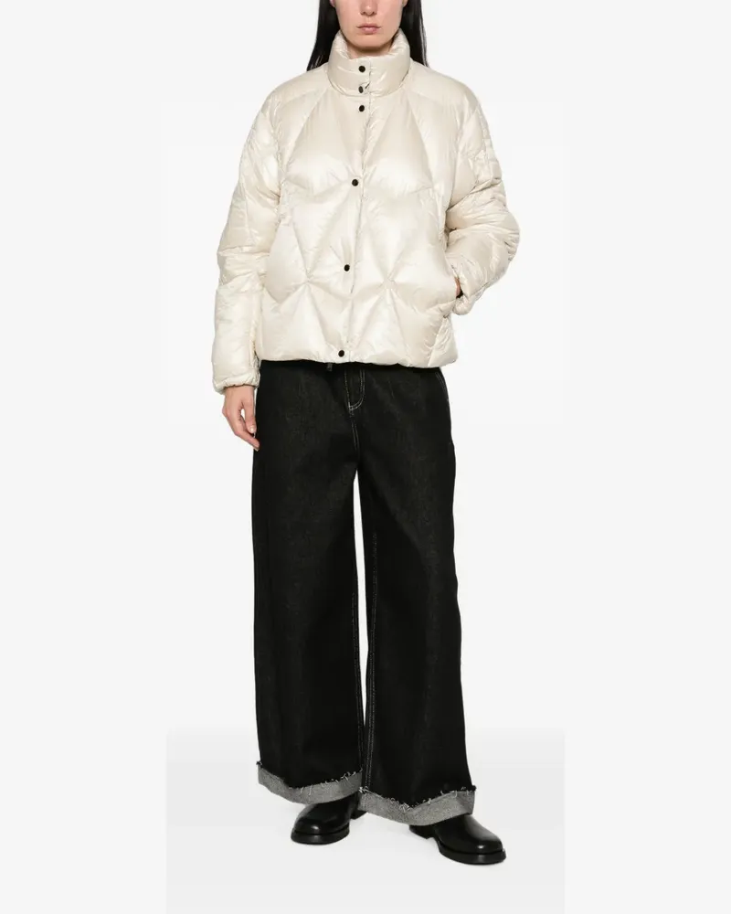 Moose Knuckles Wattierte Iceberg Jacke mit Rautensteppung - Nude Nude