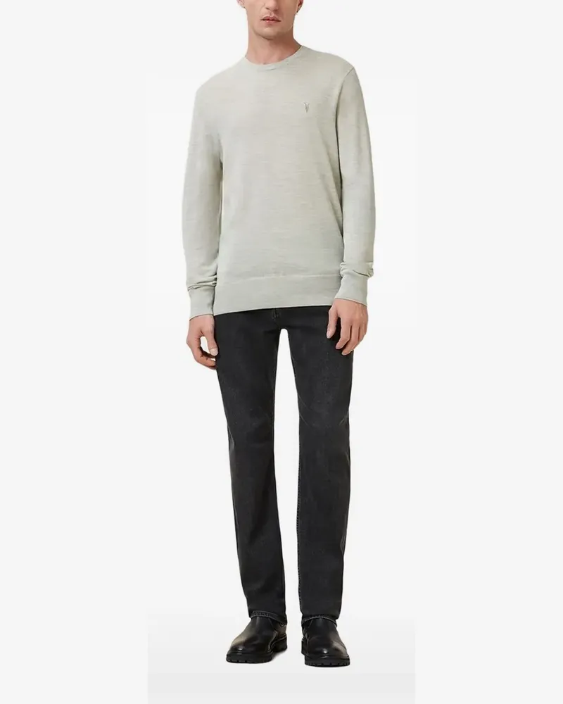 AllSaints Pullover mit Logo-Stickerei - Grün Grün