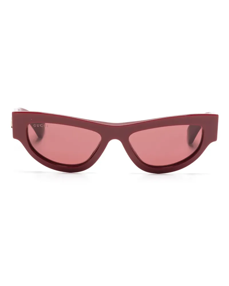 Gucci Klassische Cat-Eye-Sonnenbrille - Rot Rot