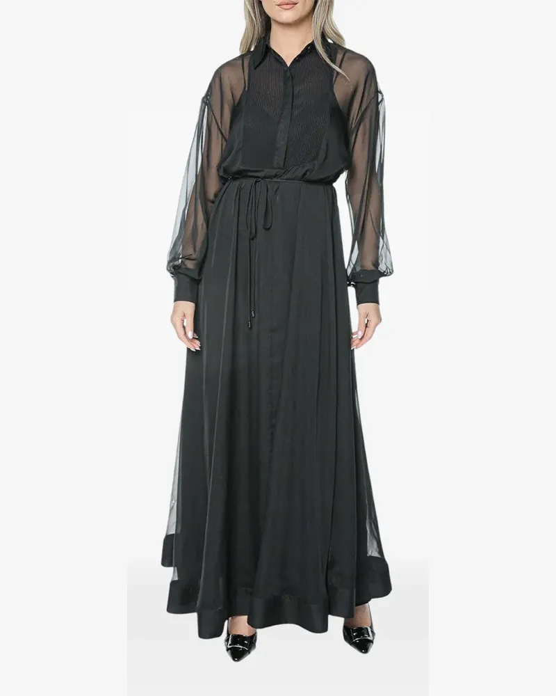 Ted Baker Miiaah bib-detail maxi dress - Schwarz Schwarz
