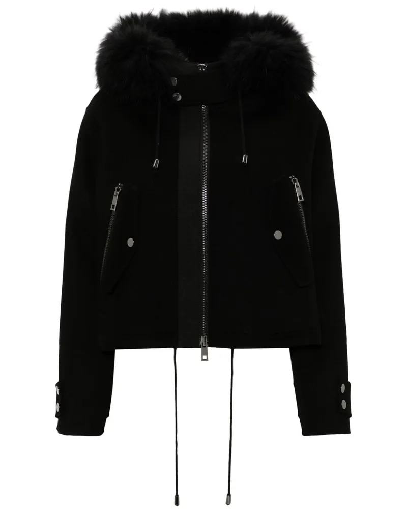 P.A.R.O.S.H. P.A.R.O H. Leak Jacke mit Reißverschluss - Schwarz Schwarz