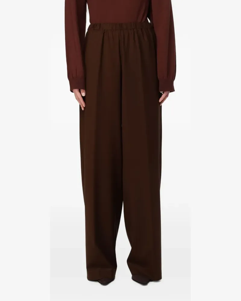 Fabiana Filippi Weite Hose mit Stretchbund - Braun Braun