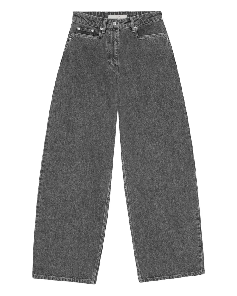 REMAIN Cocoon Jeans aus Bio-Baumwolle - Grau Grau