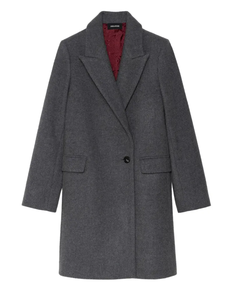 Zadig & Voltaire Mantel mit einem Knopf - Grau Grau