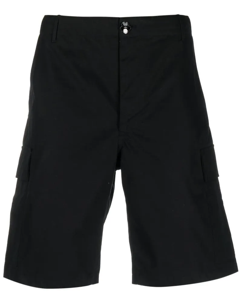 Kenzo Cargo-Shorts mit Logo-Patch - Schwarz Schwarz