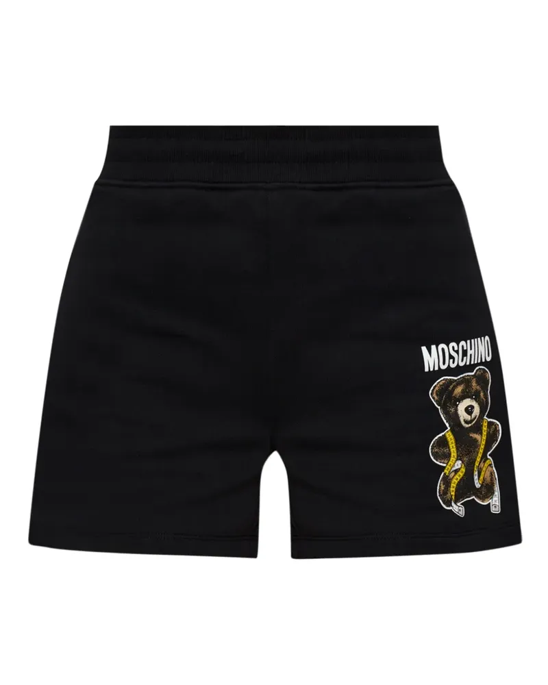 Moschino Shorts mit Teddy-Print - Schwarz Schwarz
