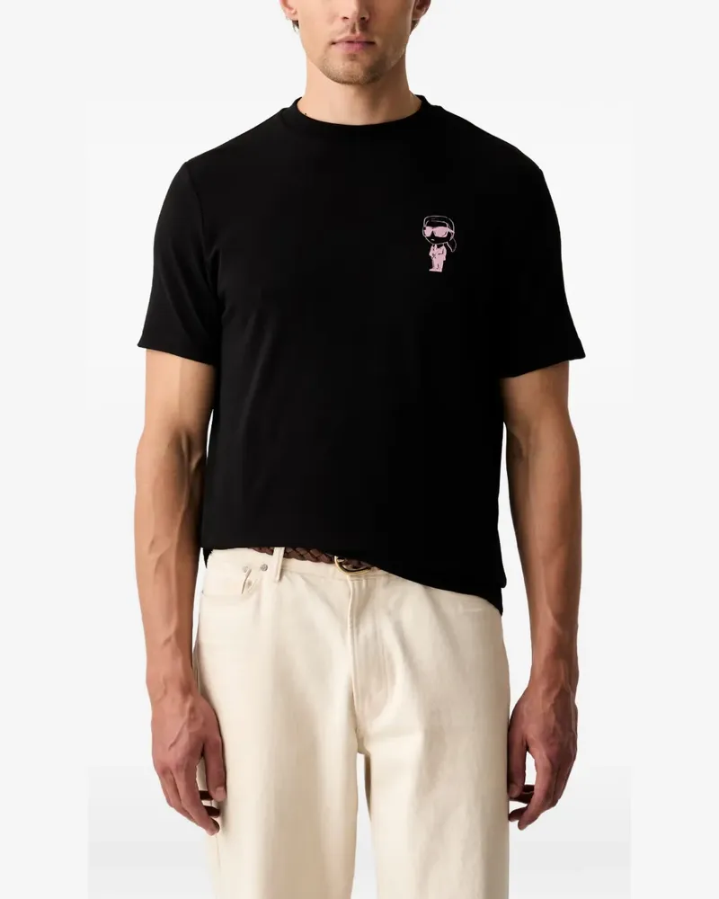 Karl Lagerfeld Ikonik graphic-print T-shirt - Schwarz Schwarz