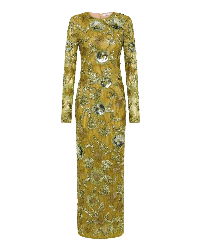 Rachel Gilbert Pierre Maxikleid mit Blumendetail - Grün Grün