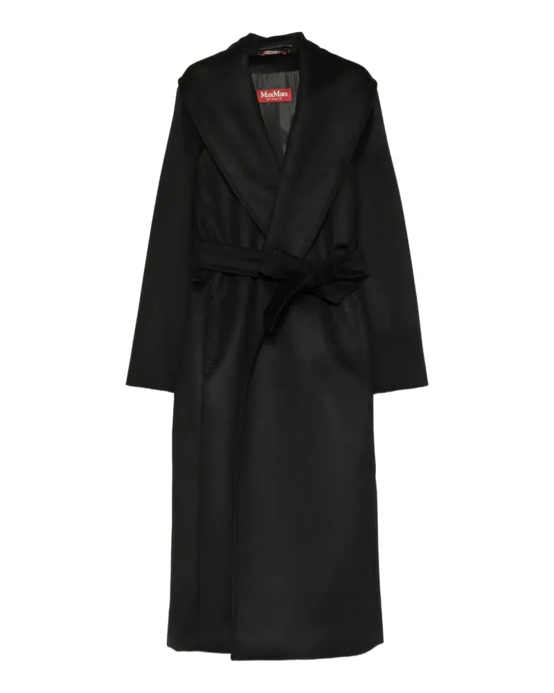 Max Mara Loriana Mantel mit Gürtel - Schwarz Schwarz