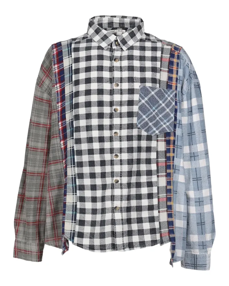 NEEDLES 7 Cuts Wide patchwork shirt - Weiß Weiß