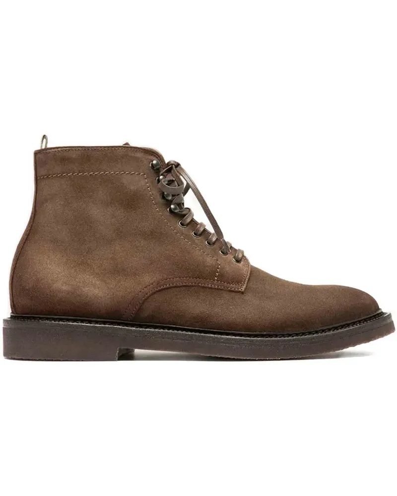 Officine Creative Italia Schnürstiefel aus Wildleder - Braun Braun