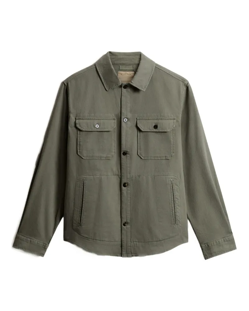 Woolrich garment-dyed shirt jacket - Grün Grün