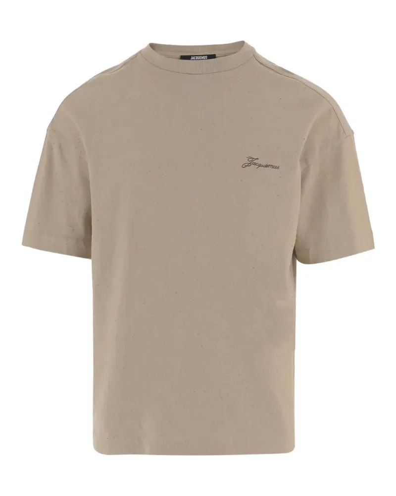 Jacquemus logo-detail T-shirt - Nude Nude