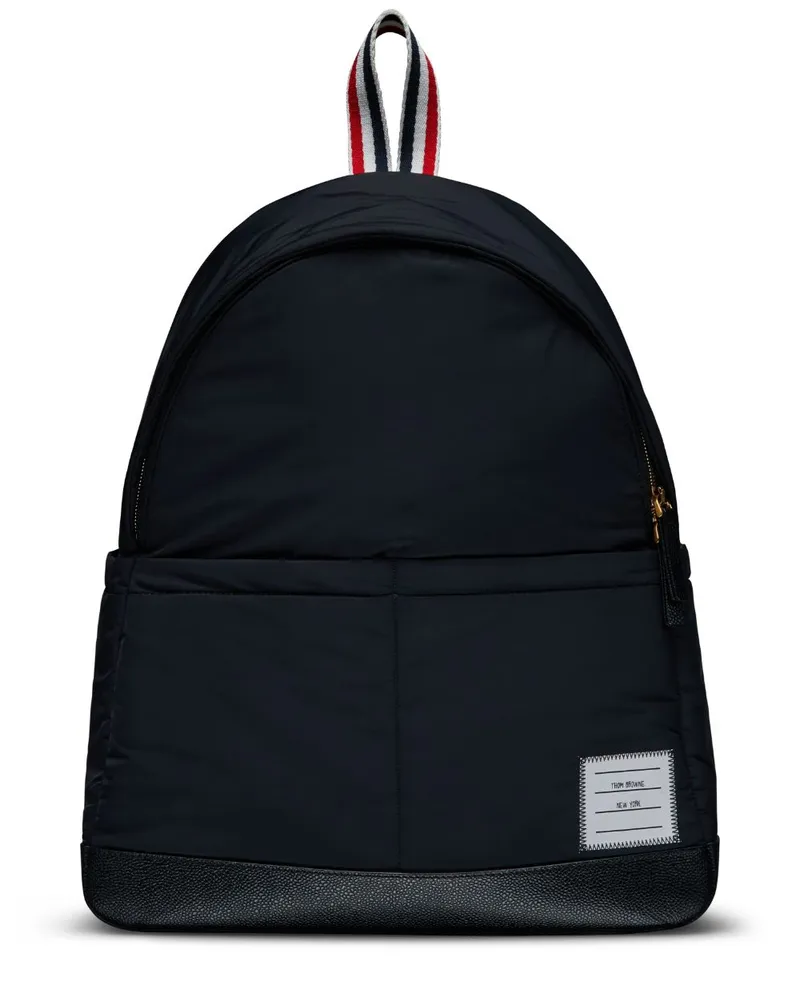Thom Browne Rucksack mit Logo-Applikation - Schwarz Schwarz