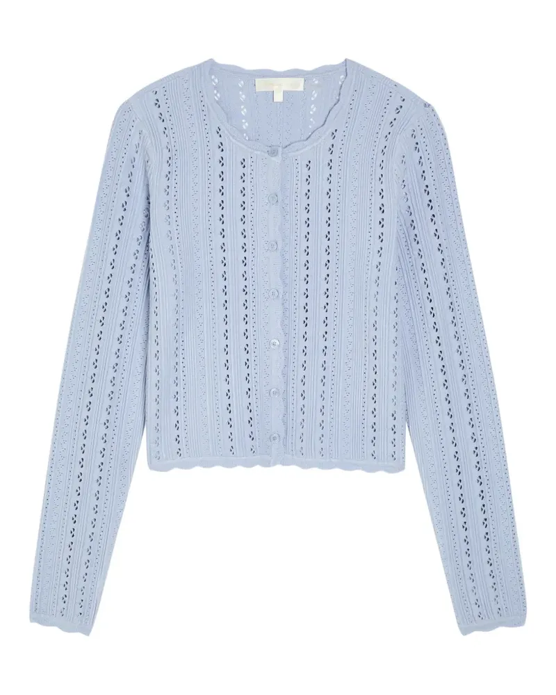 LoveShackFancy open-work cardigan - Blau Blau