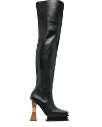 AHLUWALIA Stiefel mit hohem Schaft 120mm Schwarz