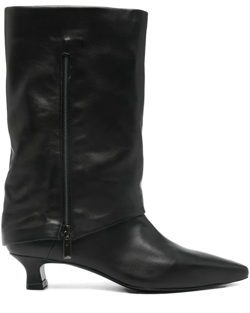 The Seller leather boots - Schwarz Schwarz