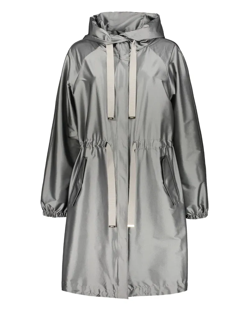 Herno Parka mit Satin-Finish - Grau Grau
