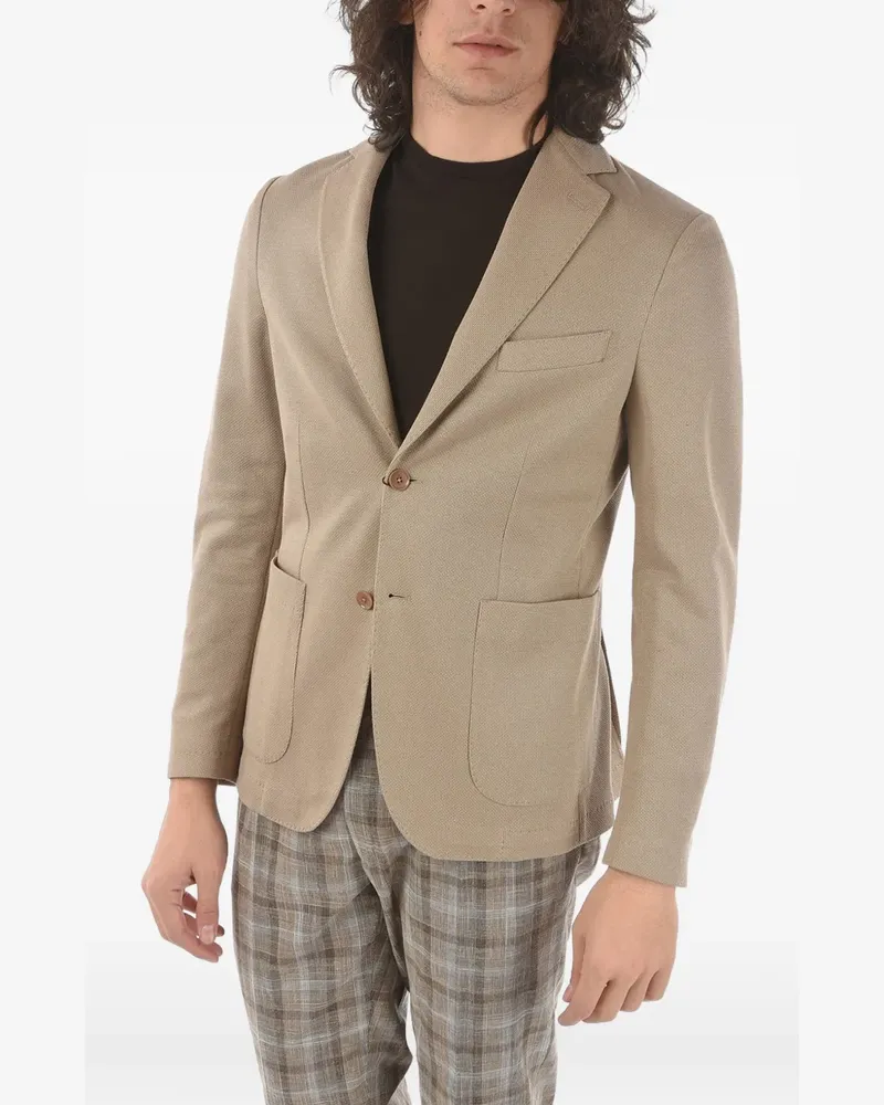 Corneliani single-breasted blazer - Nude Nude