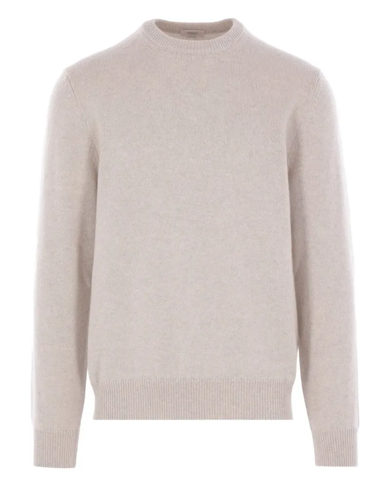 AGNONA Pullover mit geripptem Besatz - Nude Nude