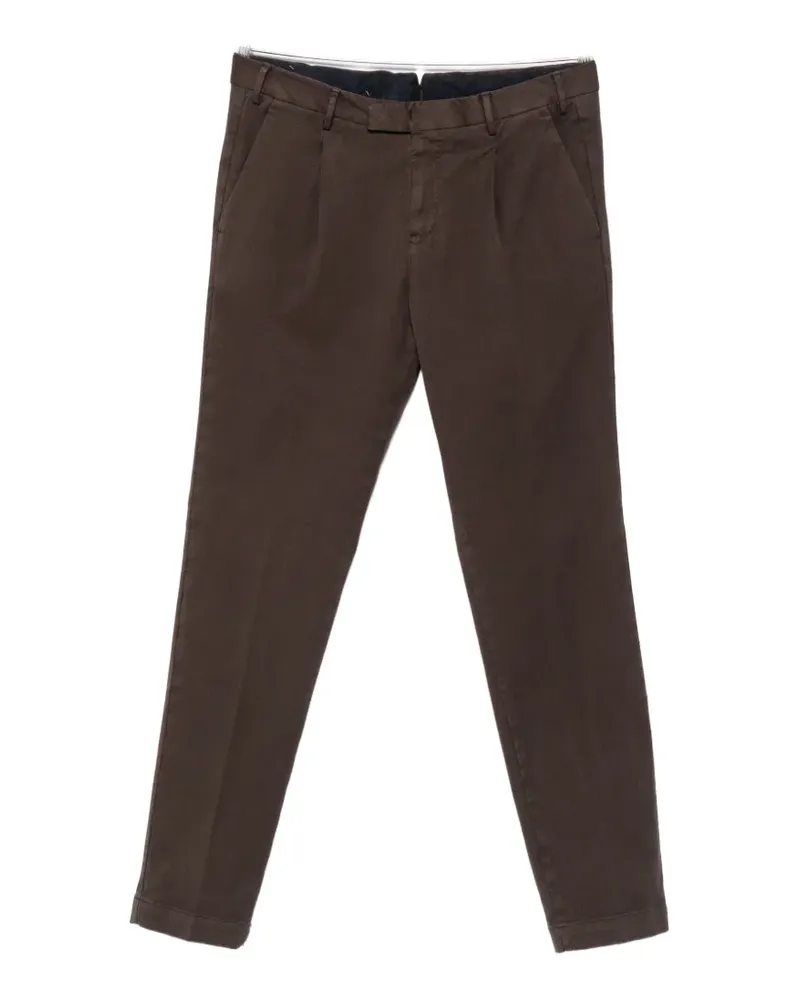 PT TORINO Hose mit Bundfalten - Braun Braun