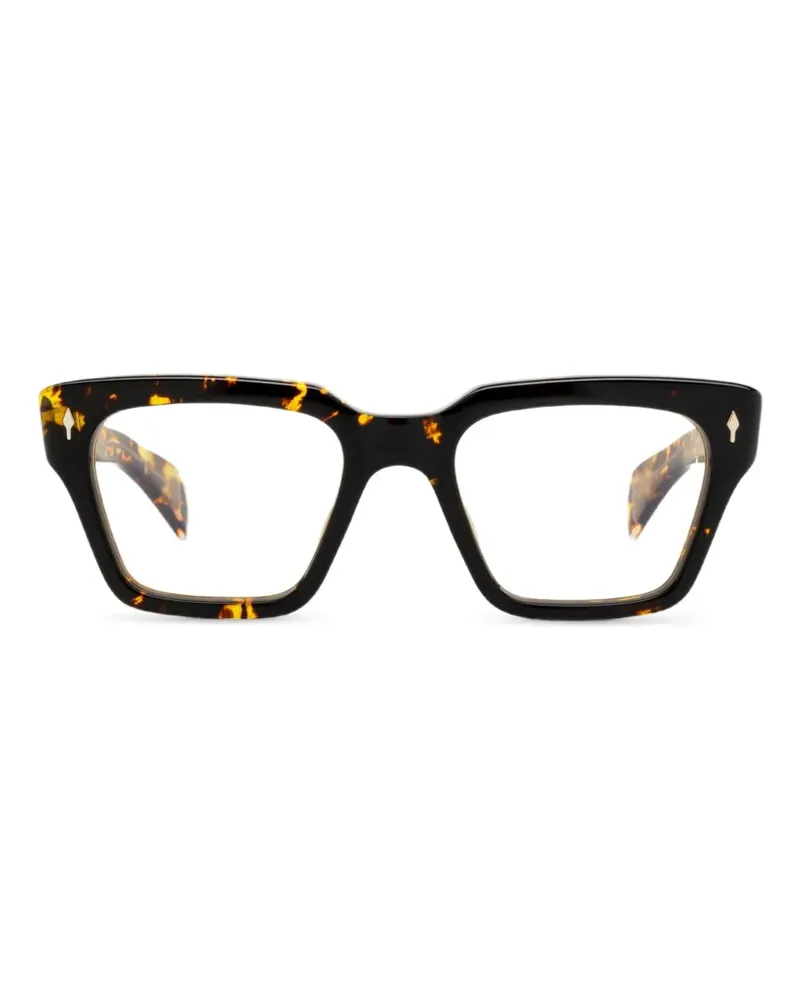 Jacques Marie Mage Ichikawa Brille mit eckigem Gestell - Braun Braun