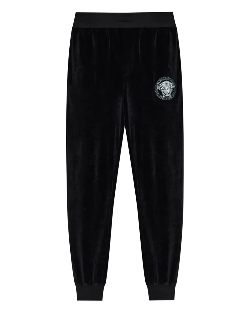 Versace Sporthose mit Medusa-Stickerei - Schwarz Schwarz
