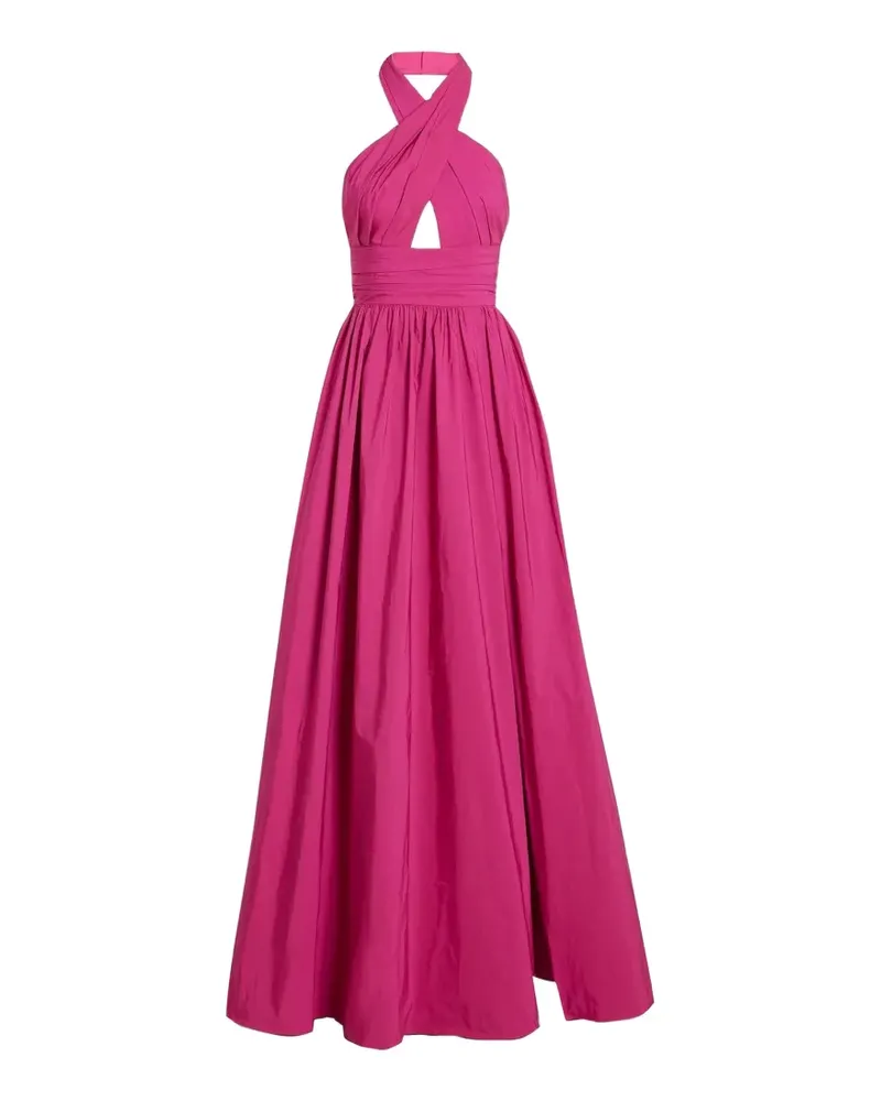 Marchesa cutout taffeta gown - Rosa Rosa