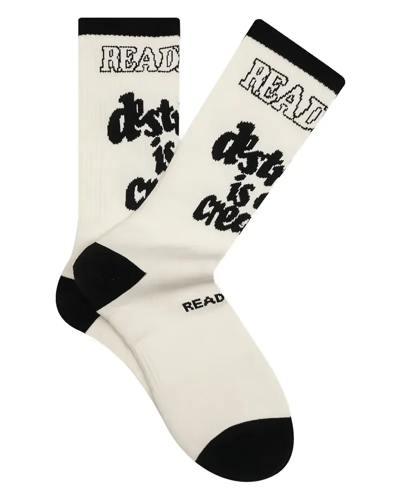 READYMADE Socken mit gerippten Bündchen - Nude Nude