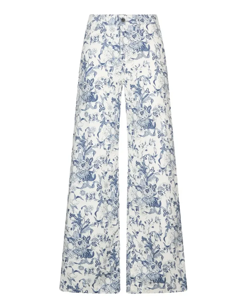 Liu Jo printed flared jeans - Weiß Weiß