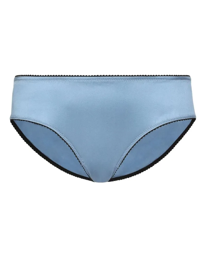 Dolce & Gabbana Slip aus Satin - Blau Blau