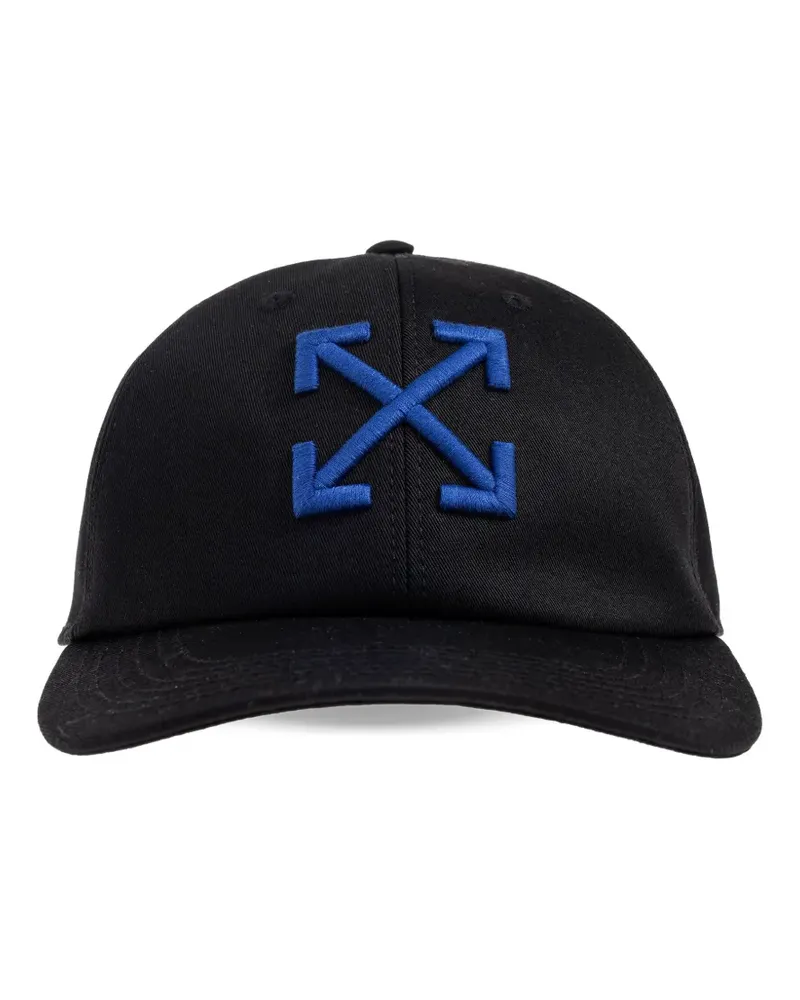 OFF-WHITE Baseballkappe mit Logo-Stickerei - Schwarz Schwarz