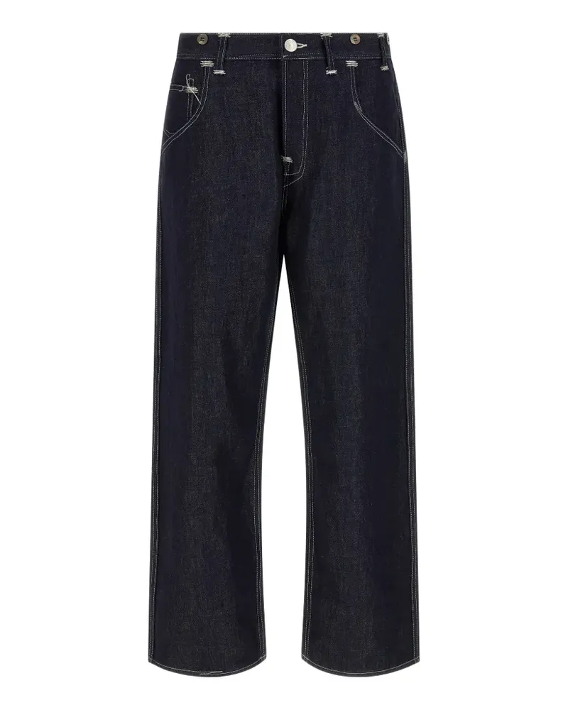 Junya Watanabe x Levis contrast-stitch straight-leg jeans - Blau Blau